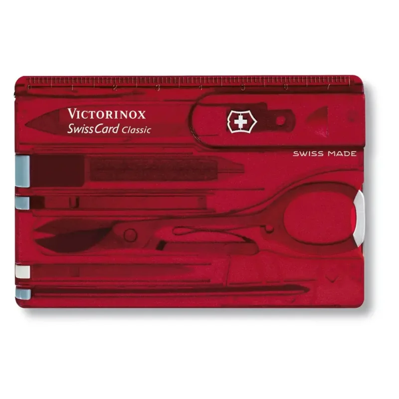Accessoire Outillage Victorinox Swisscard Translucide Blue Prix Cassé