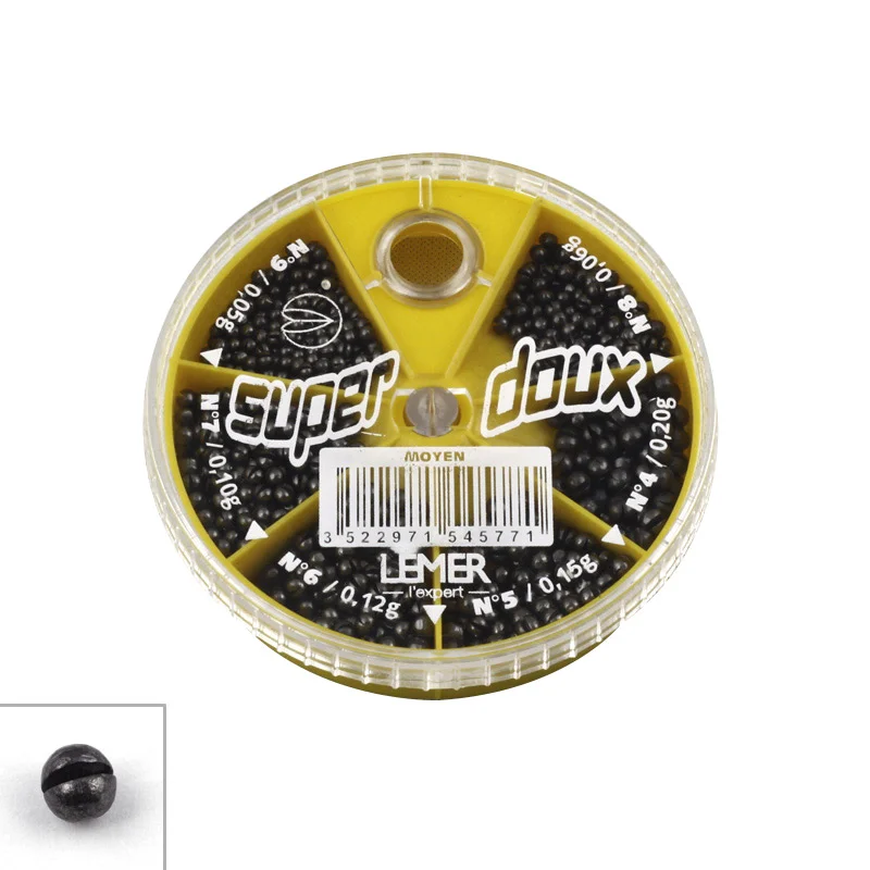 Achat Immédiat Boite de plombs fendus lemer 6 cases super doux moyen