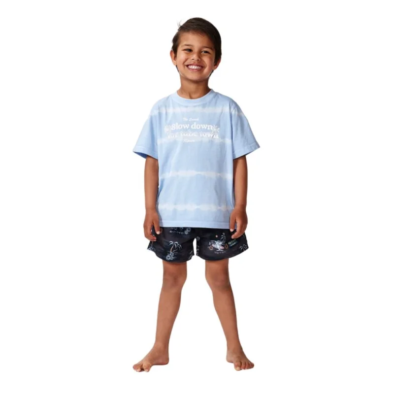 T-SHIRT RIP CURL SHRED TOWN SLOGAN Affaire À Saisir