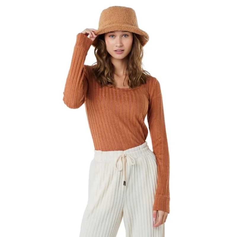 Petit Prix T-SHIRT RIP CURL OPEN NECK COSY LS