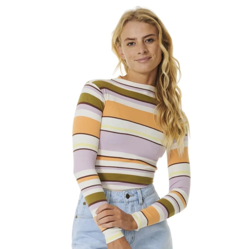 Offre Spéciale T-SHIRT RIP CURL SUNRISE SESSION RIB L/S