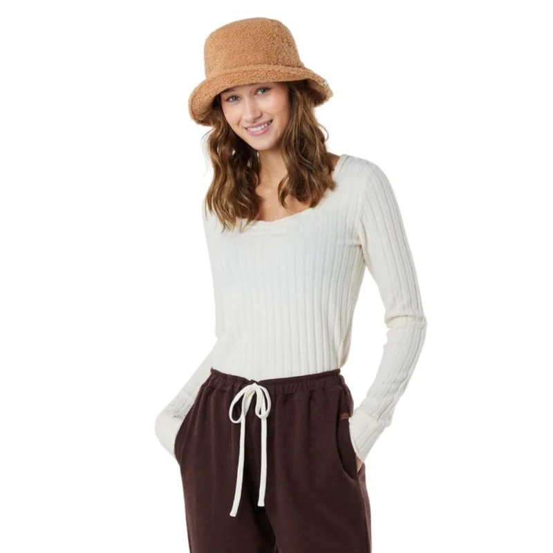 T-SHIRT RIP CURL OPEN NECK COSY LS Promotion Saisonnière