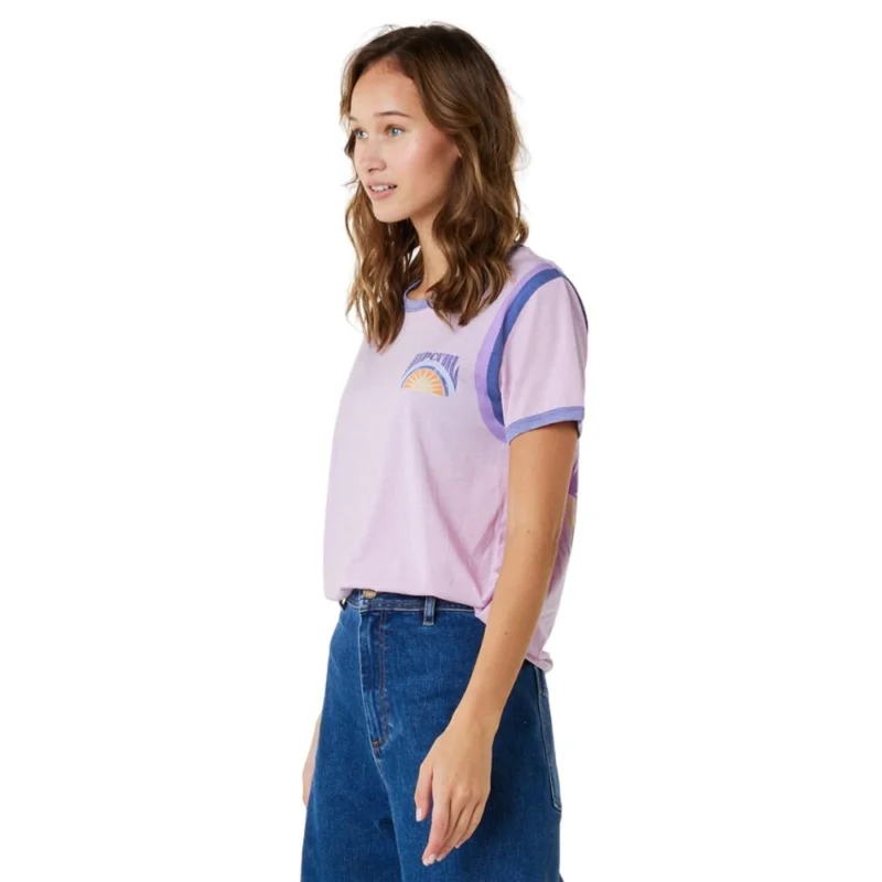 T-SHIRT RIP CURL RINGER SURF REVIVAL Nouvelle Collection