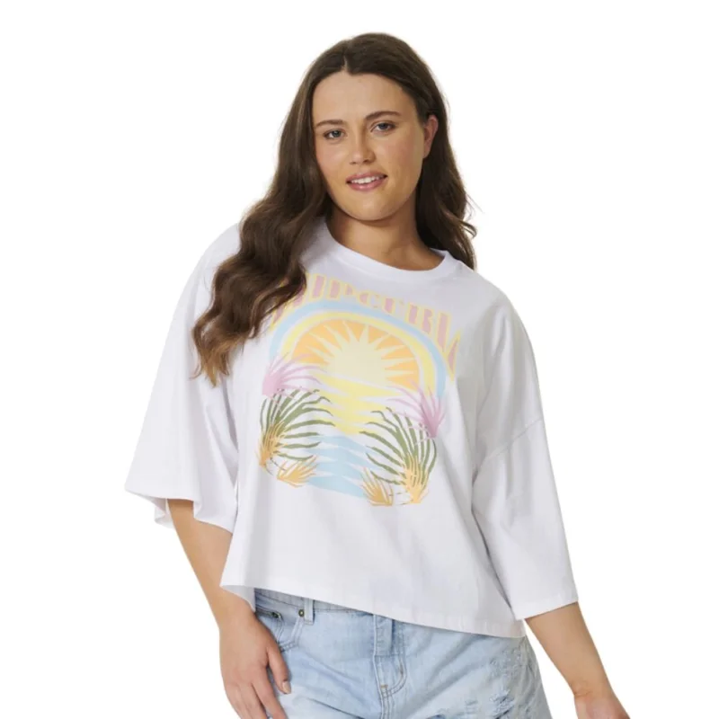 Remise T-SHIRT RIP CURL GLOW HERITAGE CROP