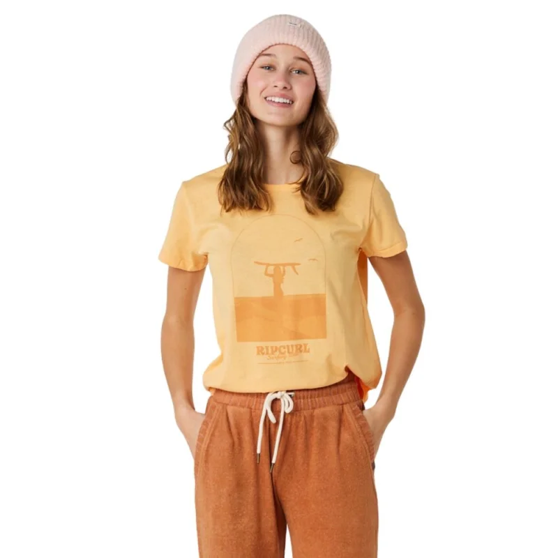 Populaire T-SHIRT RIP CURL RE-ENTRY CREW NECK