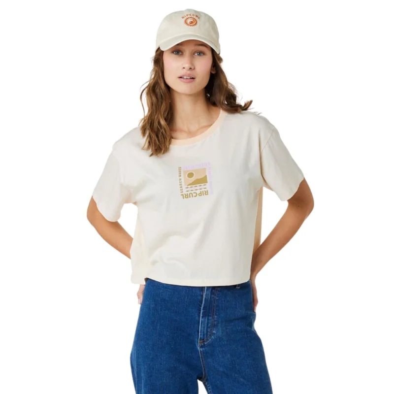 Offre Du Jour T-SHIRT RIP CURL COLOR BLOCK CROP