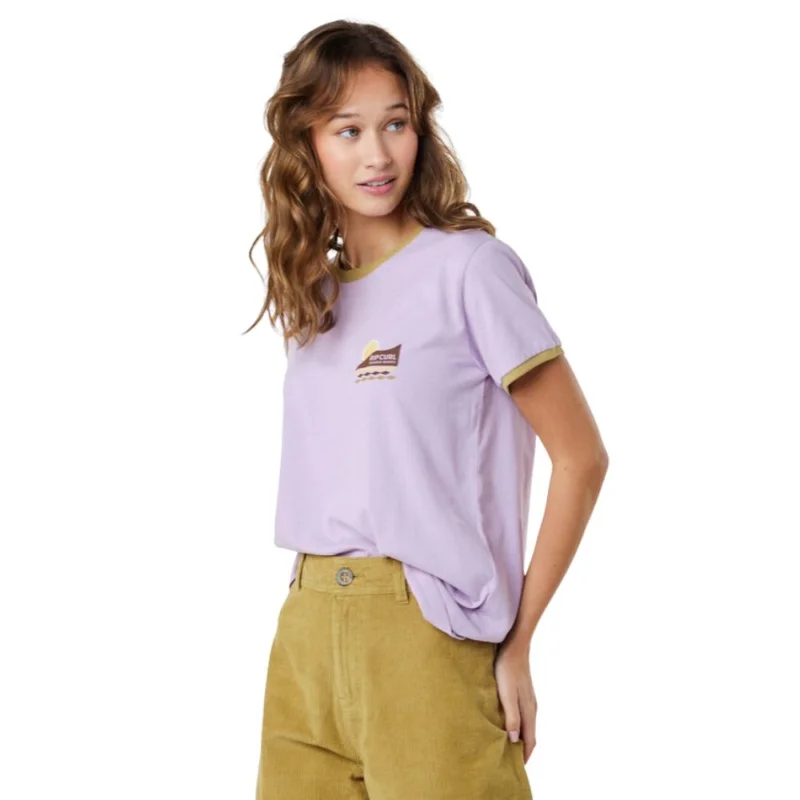 T-SHIRT RIP CURL COLOR BLOCK RINGER Expédié Aujourd'hui