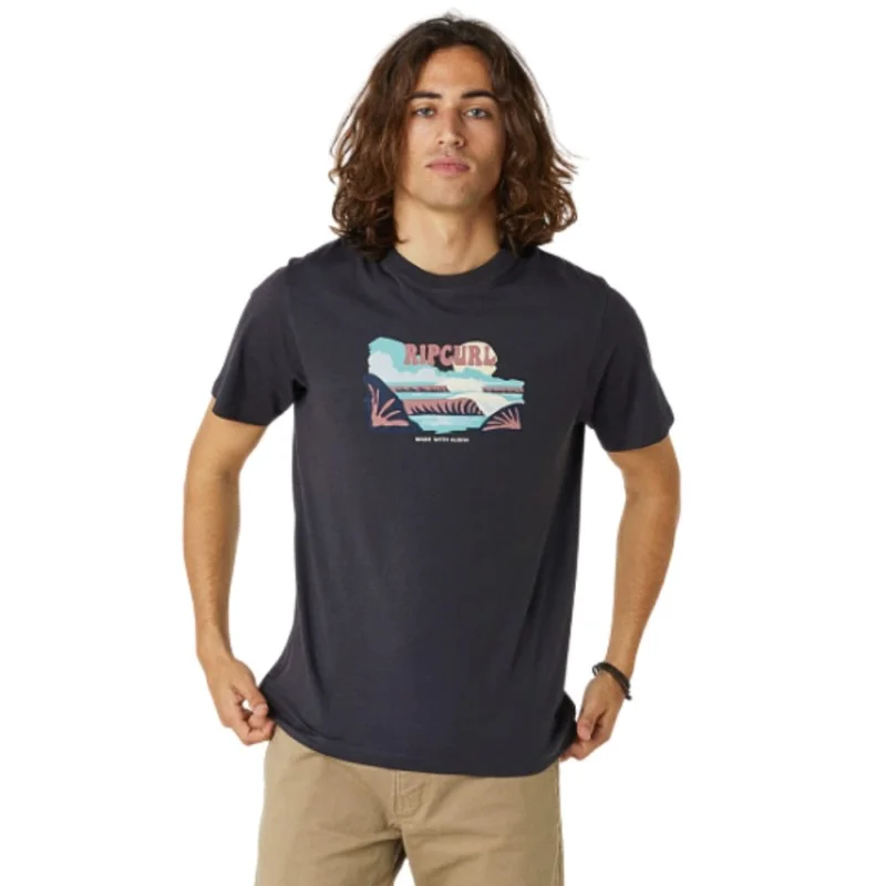 T-SHIRT RIP CURL HORIZON FRONT PRINT Produit De Marque