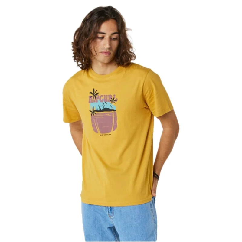 Authentique T-SHIRT RIP CURL HORIZON FRONT PRINT