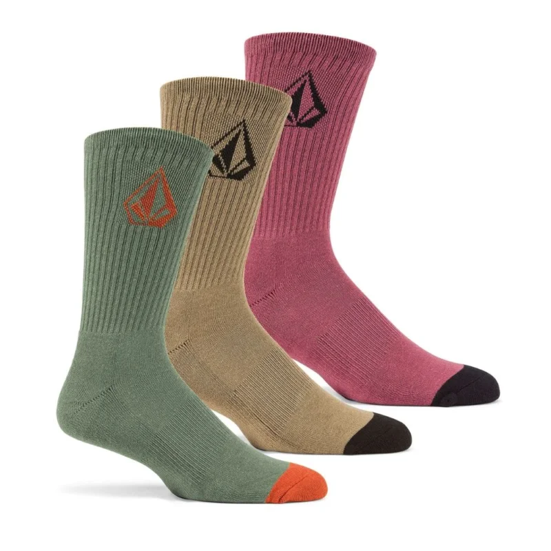 CHAUSSETTES VOLCOM FULL STONE 3PK Haute Qualité