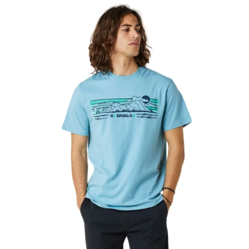 Populaire T-SHIRT RIP CURL DOWN THE LINE STRIPE
