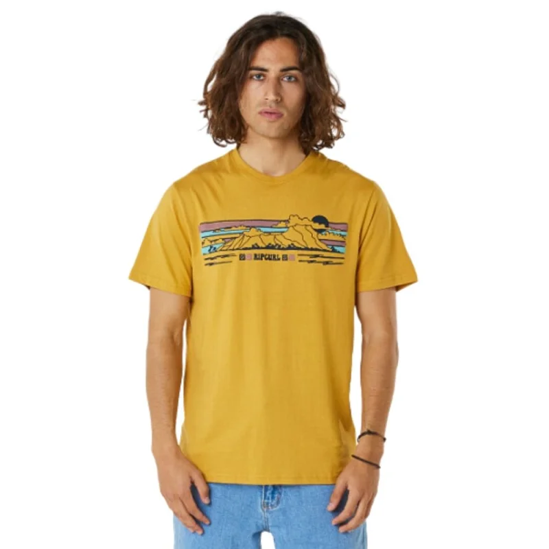 Quantité Limitée T-SHIRT RIP CURL DOWN THE LINE STRIPE