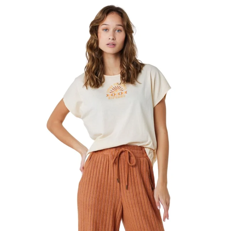 Quantité Limitée T-SHIRT RIP CURL SS CREW NECK TYING