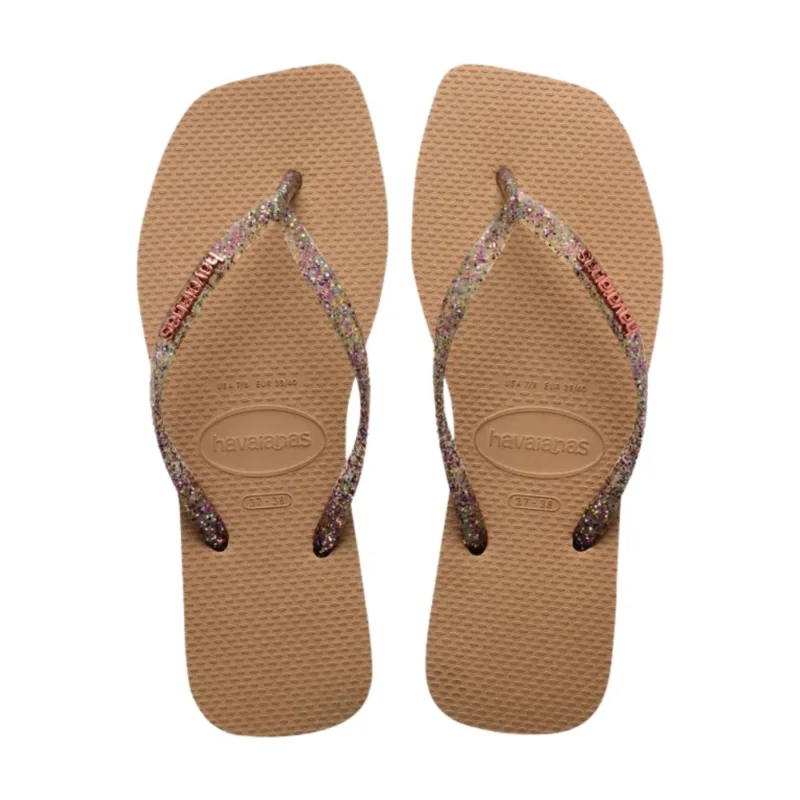 Bon Plan SANDALES HAVAIANAS SQUARE LOGO METALLIC