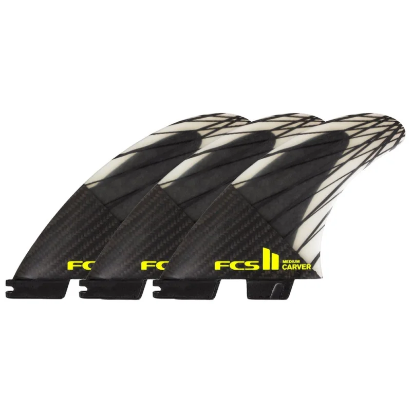 Dernière Chance DERIVES FCS II CARVER PC CARBON TRI FINS