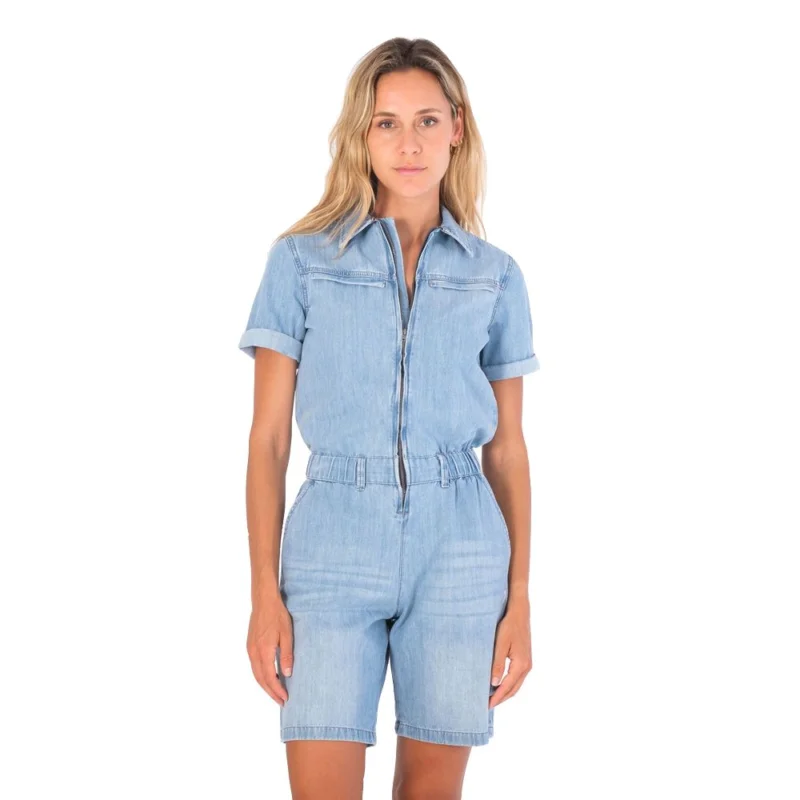 ROBE HURLEY W OCEANCARE DENIM SHORT OVERALL Commande En Gros