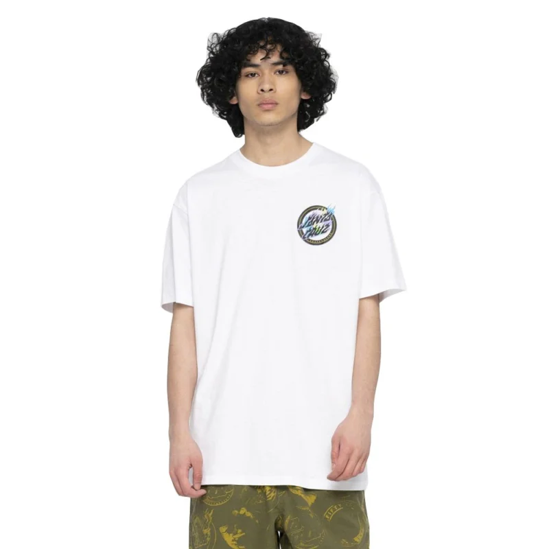 T-SHIRT SANTA CRUZ HOLO FLAMED DOT Seulement Aujourd'hui