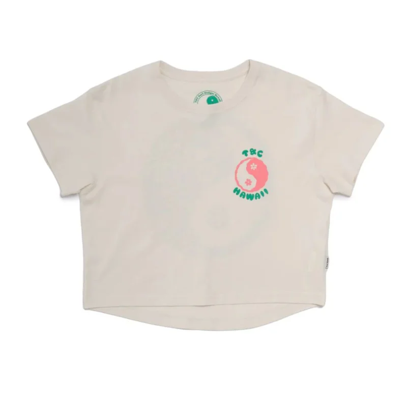 Haute Qualité T-SHIRT TOWN & COUNTRY FLOWER POWER CROP