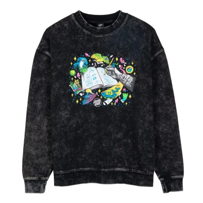Pas Cher PULL SANTA CRUZ CREW WINKOWSKI VISION FRONT