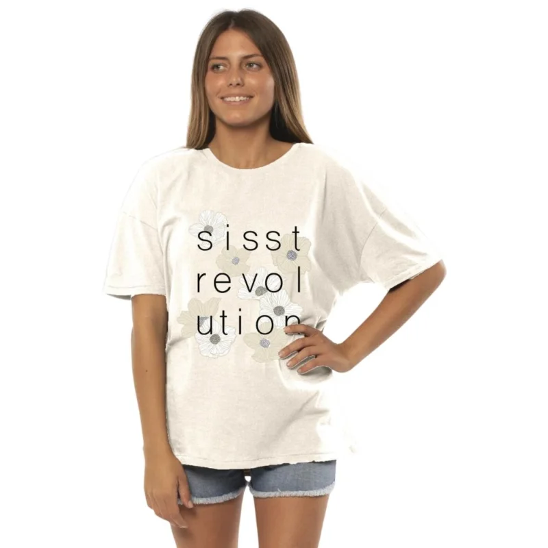 Commander Vite T-SHIRT SISSTREVOLUTION FLOWER SHOWER
