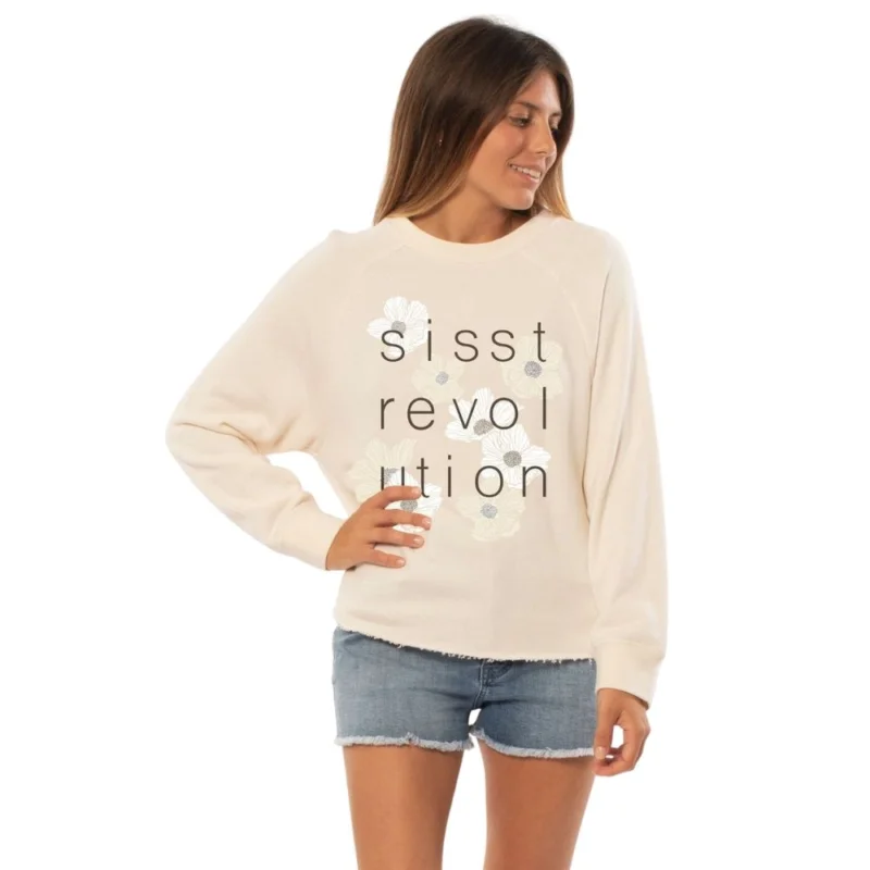 PULL SISSTREVOLUTION FLOWER SHOWER Jusqu'à Épuisement Des Stocks