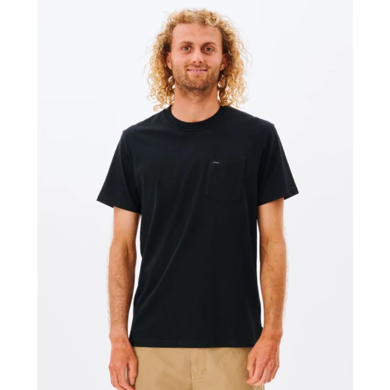 T-SHIRT RIP CURL PLAIN POCKET Nouvel Arrivage