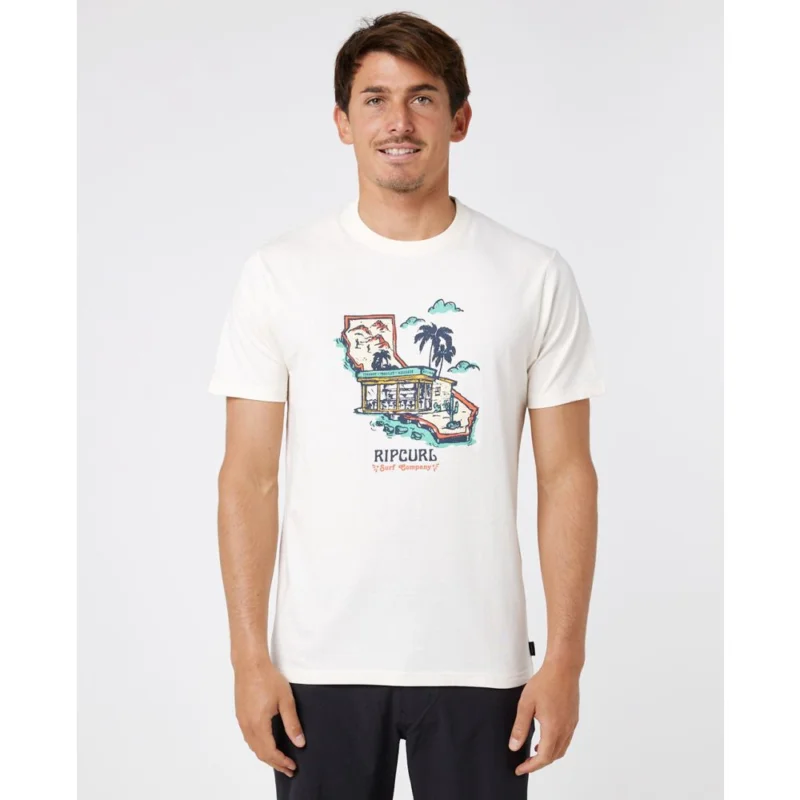 T-SHIRT RIP CURL FRAMED Nouvel Arrivage