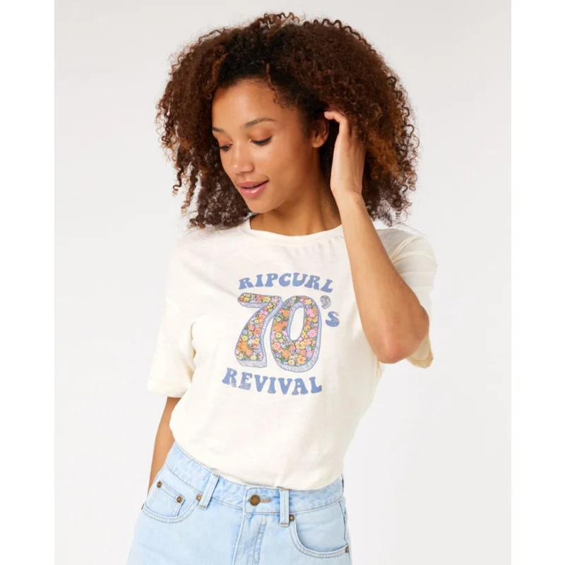 T-SHIRT RIP CURL AFTERGLOW Prix Choc