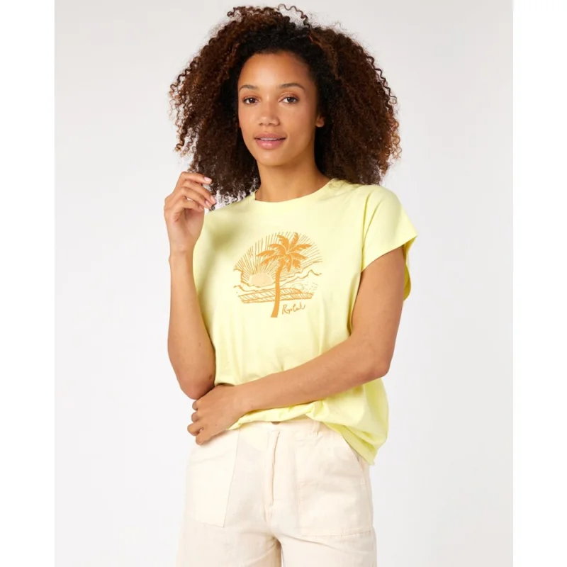 Haute Qualité T-SHIRT RIP CURL BELLA PALM