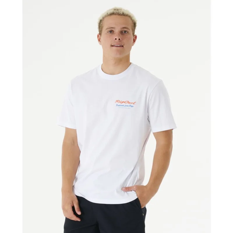 Nouvel Arrivage T-SHIRT RIP CURL POSTCARDS 2ND REEF