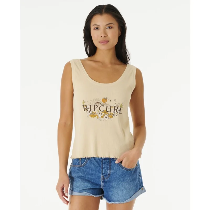 T-SHIRT RIP CURL OCEANS TOGETHER RIBBED Promotion Saisonnière