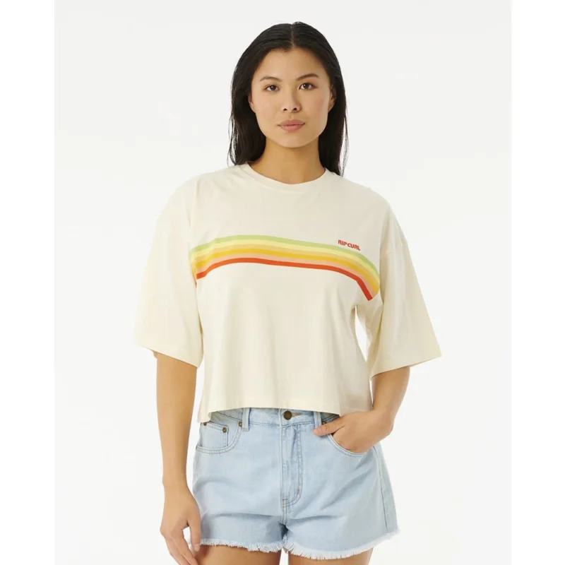 Offre Du Jour T-SHIRT RIP CURL EVENTIDE HERITAGE CROP