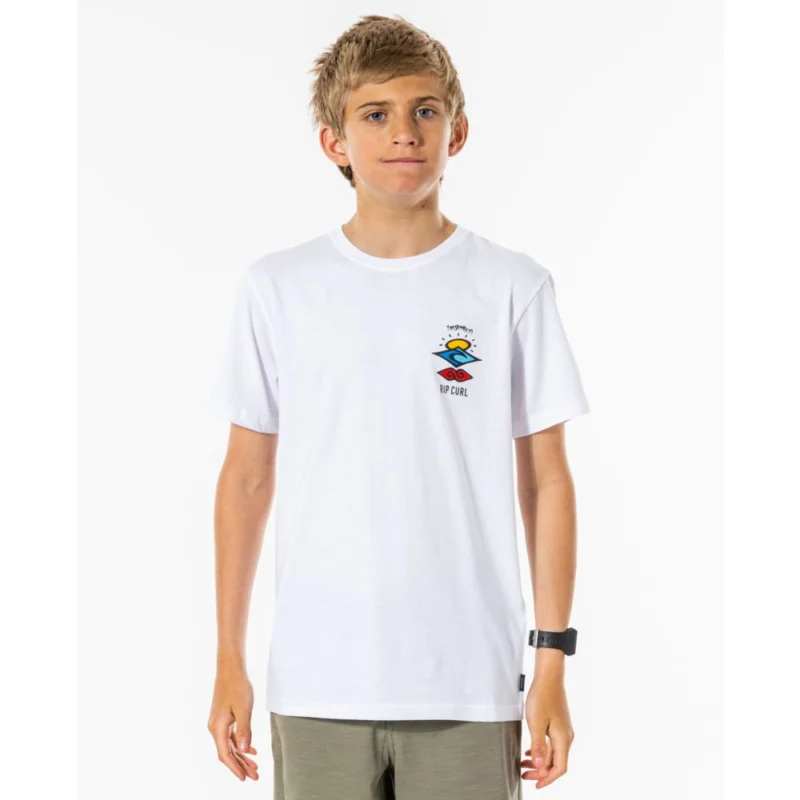 T-SHIRT RIP CURL SEARCH ESSENTIAL Meilleur Prix