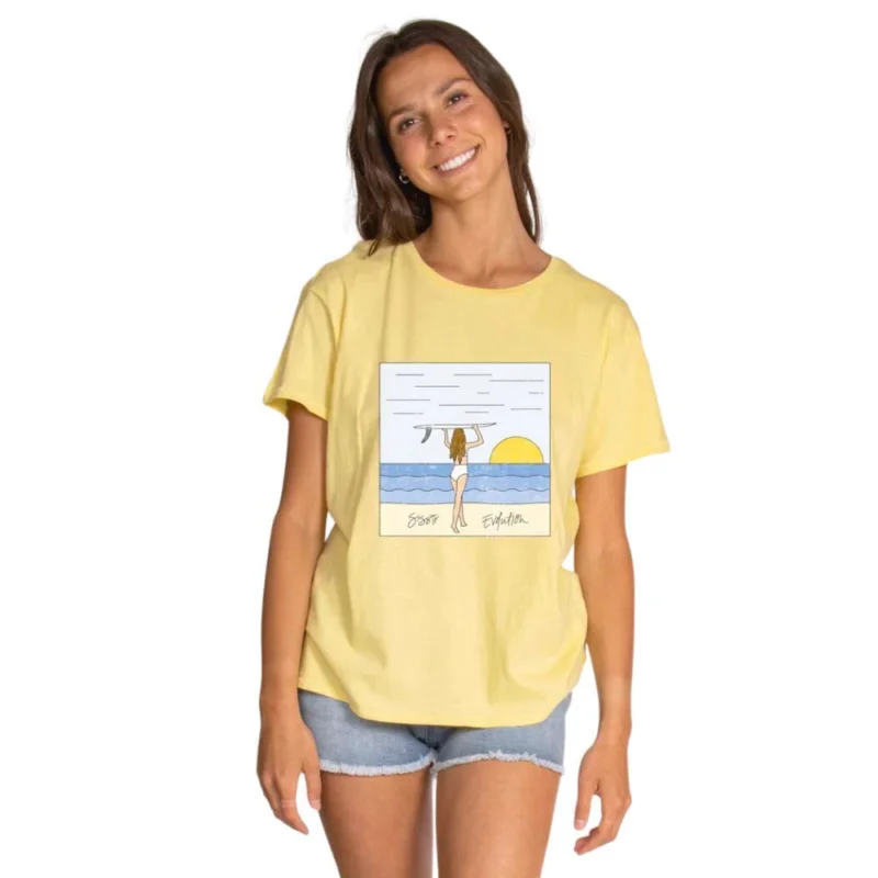T-SHIRT SISSTREVOLUTION SUNSET GIRL Vente Flash