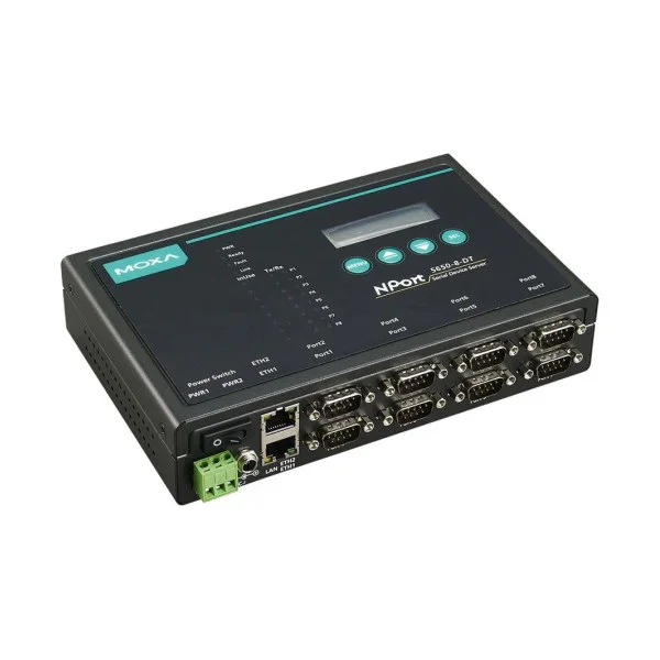 Offre Limitée Moxa 5650I-8-DT/EU 8-Port Serial Device Server