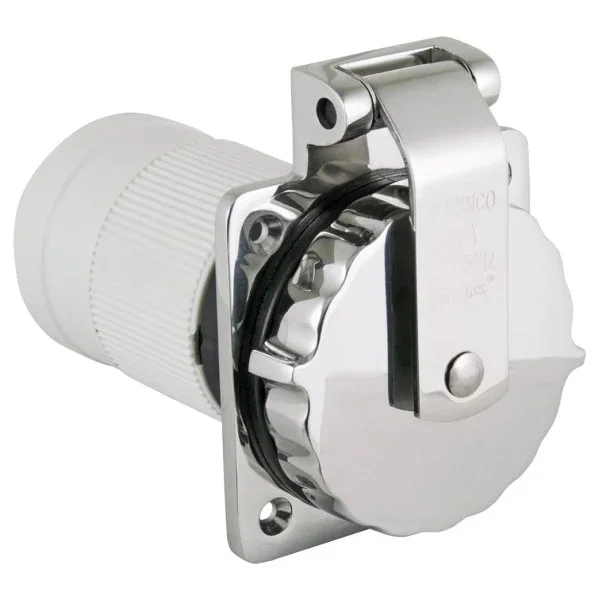 Must-Have Marinco 32 Ampere Shore Power Inlet Stainless Steel - 6371EL-BX.NW