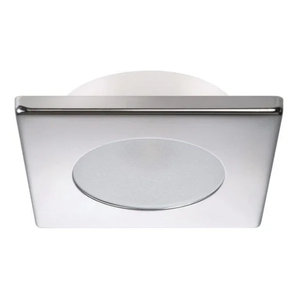 Quick Bryan Club S12 recessed spot Square Silver Chrome 12/24V Certifié