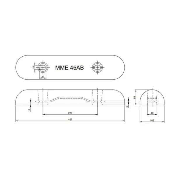 MME Aluminum Anode 5 kg - MME45AB Nouvelle Collection