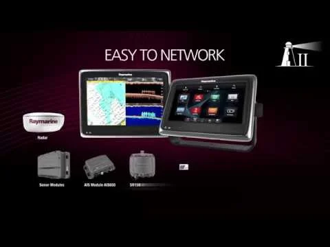 Certifié Raymarine A125 12 inch Multifunctional Touchscreen Chartplotter with WiFi - E70235