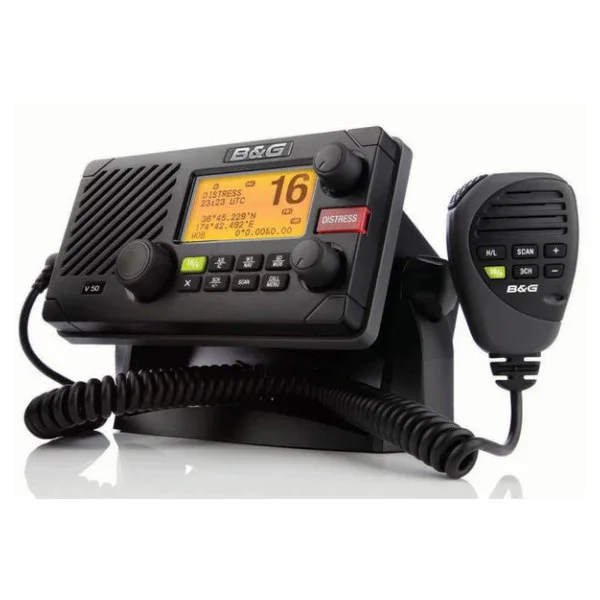 B&G V50 VHF Marine Radio Marifoon Black 12/24V-000-11236-001 Dernier Modèle