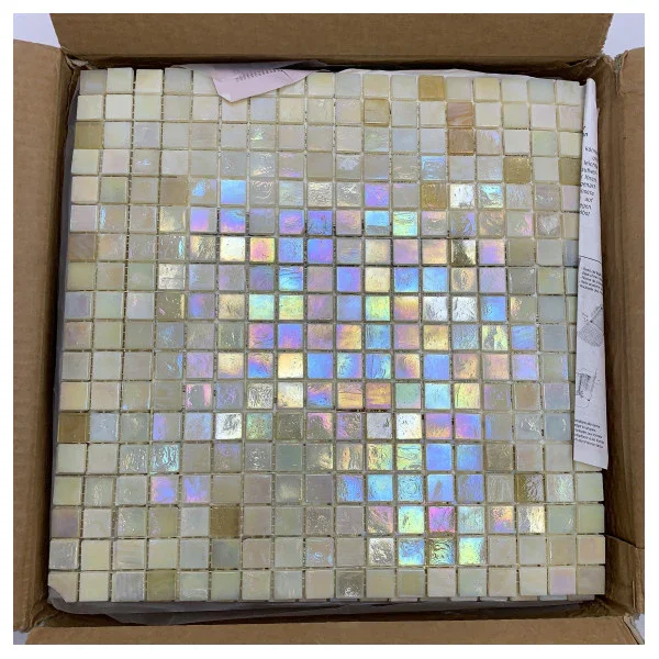 Marigold 1 Mosaic Tiles Small 30 x 30 cm White Purple Meilleure Vente