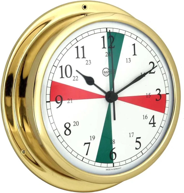 Barigo 611MSFS Clock Silent Polished Octagonal Design Vente Directe