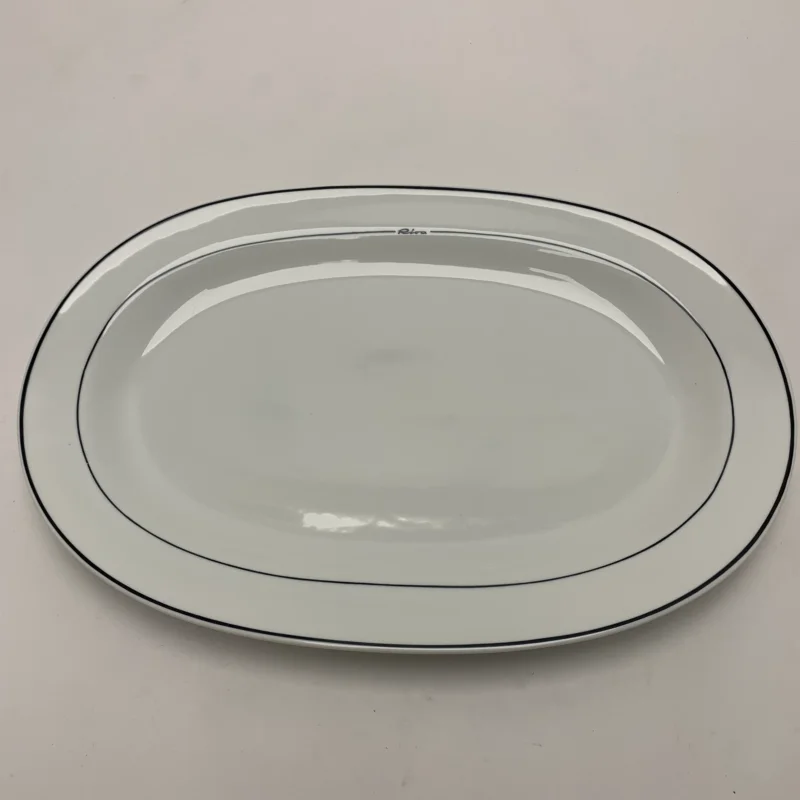 Riva Richard Ginori White Ceramic Plate 350 mm Quantité Limitée