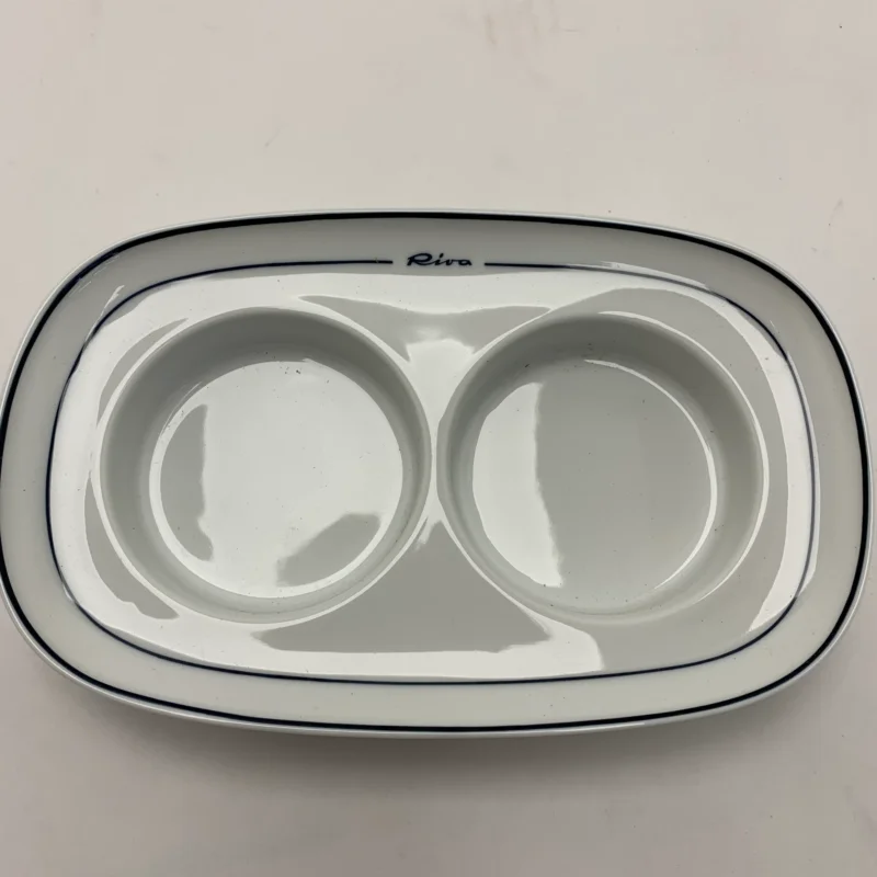 Riva Richard Ginori 027 1795 Dish Double Compartment Pepper and Salt Pas Cher