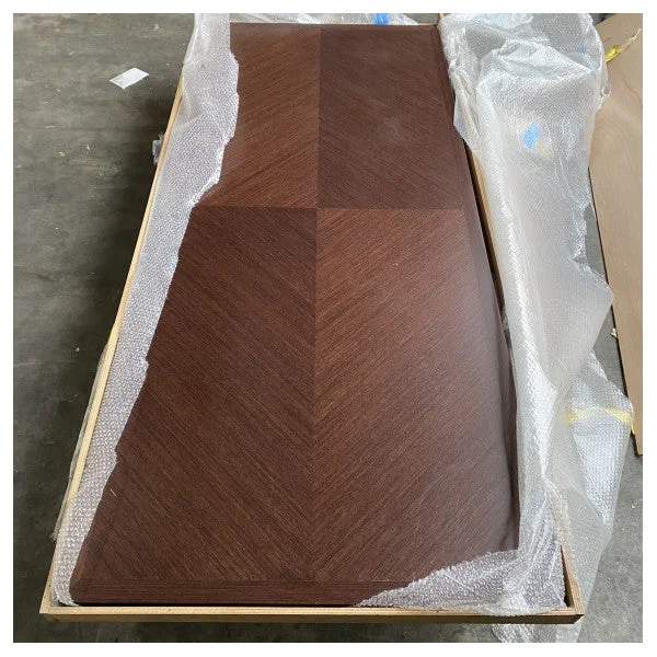 Solid Wenge Salon Table Blade 220 x 100 x 4 cm Brown Usine Directe