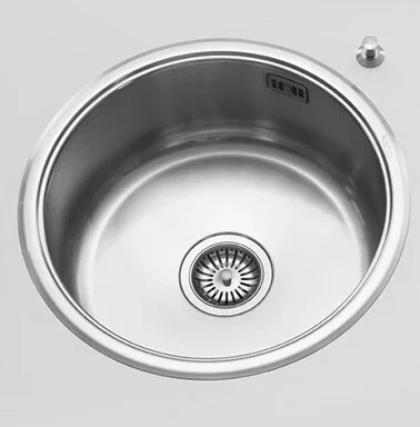 Soldes Alpes Built-In Round Sink VF 41D Stainless Steel 410 mm