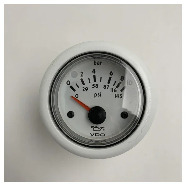 VDO Ocean Line Pressure Gauge 10 Bar/145 PSI N02-124-110 Certifié