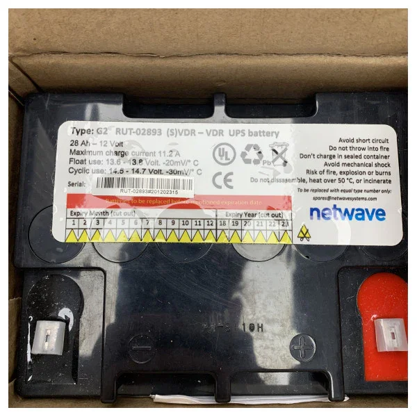 Netwave G2 RUT-02893 UPS BATTERY 28AH Rechargeable Pas Cher