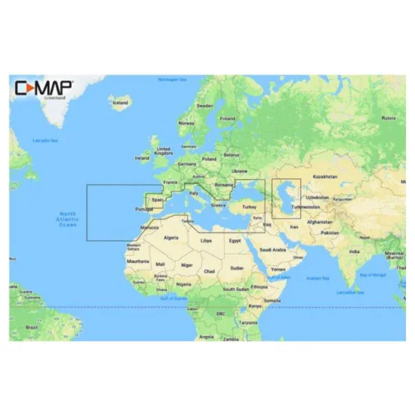 Dernier Modèle C-MAP MAX-N+ C Southern Europe Continental Navigation Chart-M-EM-Y045-MS