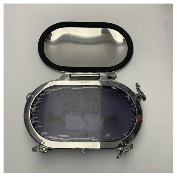 NEMO 218.760/OC160DX Oval Stainless Steel Opening Porthole 235 x 435 mm Retour Gratuit